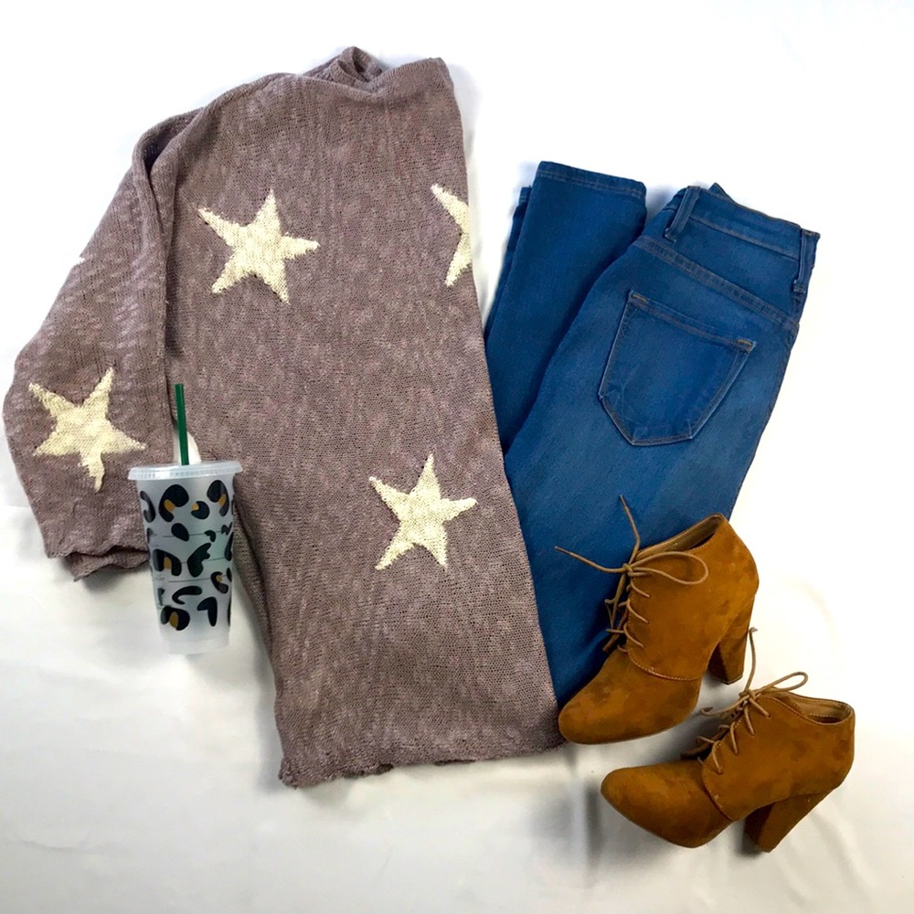 Dolman oversized star sweater - Picture 4 of 9